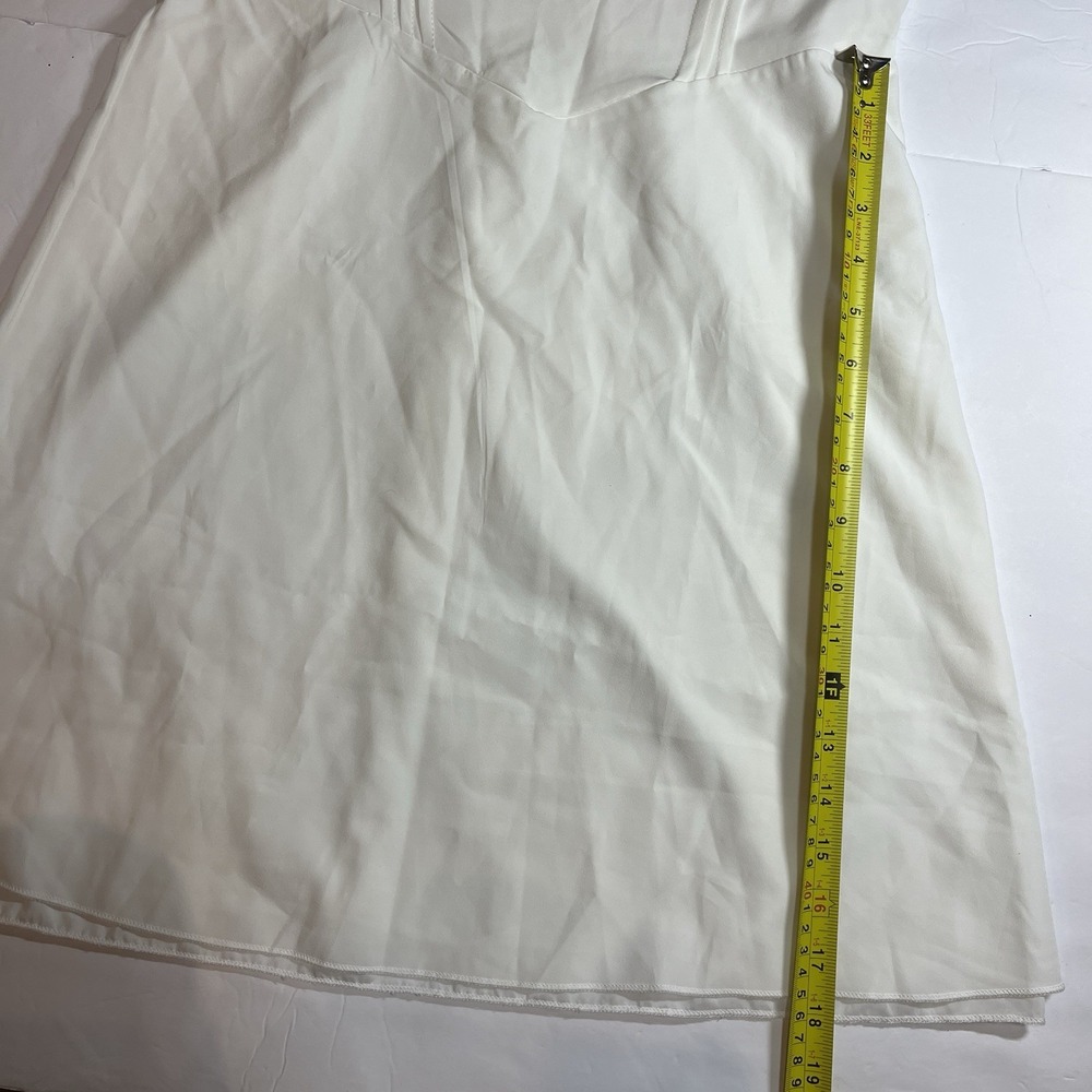 Sth Cute Babydoll Mini Dress, White, Size Small - Picture 10 of 16
